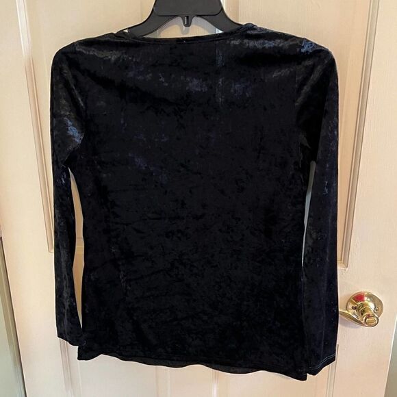Como Vintage Long Sleeve Velvet Top-Medium - Picture 2 of 6
